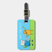 Adventure-tijd | Finn & Jake Fist Bump Bagagelabel (Voorkant verticaal)