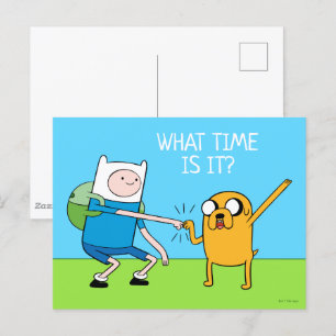 Adventure-tijd   Finn & Jake Fist Bump Briefkaart