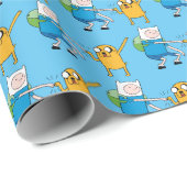 Adventure-tijd | Finn & Jake Fist Bump Cadeaupapier (Rol Hoek)