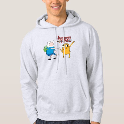 Adventure-tijd | Finn & Jake Fist Bump Hoodie (Voorkant)