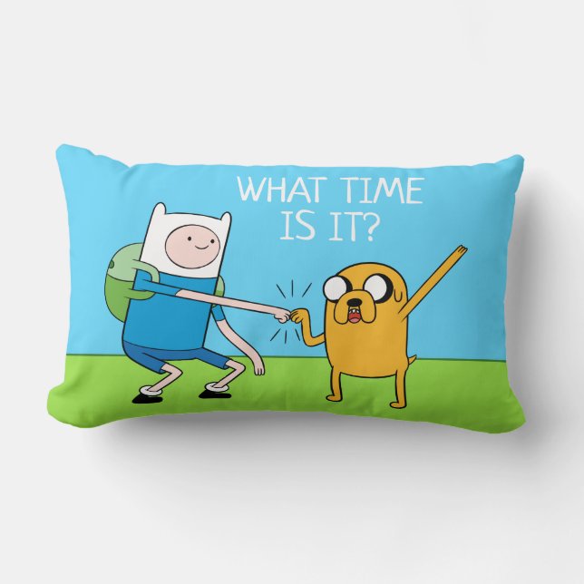 Adventure-tijd | Finn & Jake Fist Bump Kussen (Voorkant)