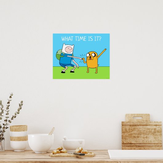 Adventure-tijd | Finn & Jake Fist Bump Poster (Keuken)