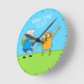 Adventure-tijd | Finn & Jake Fist Bump Ronde Klok (Hoek)