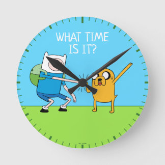 Adventure-tijd | Finn & Jake Fist Bump Ronde Klok