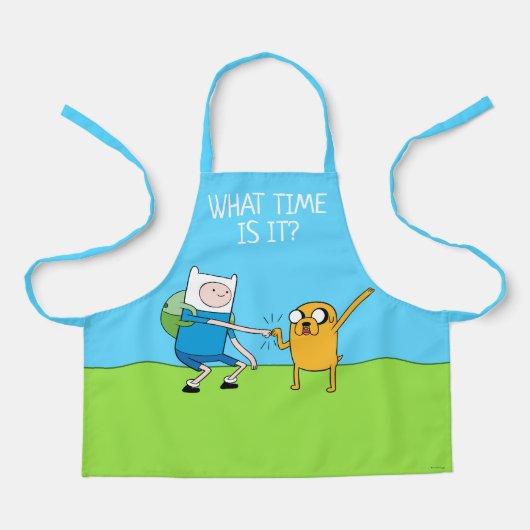 Adventure-tijd | Finn & Jake Fist Bump Schort (Voorkant)