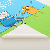 Adventure-tijd | Finn & Jake Fist Bump Sherpa Deken (3/4)