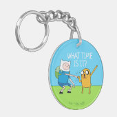 Adventure-tijd | Finn & Jake Fist Bump Sleutelhanger (Voorkant Links)