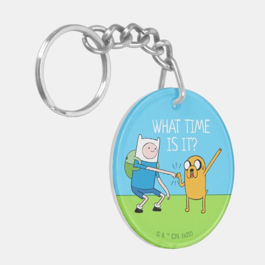 Adventure-tijd | Finn & Jake Fist Bump Sleutelhanger (Voorkant Links)