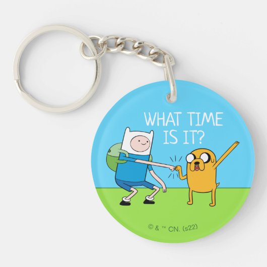 Adventure-tijd | Finn & Jake Fist Bump Sleutelhanger (Voorkant)