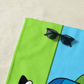 Adventure-tijd | Finn & Jake Fist Bump Strandlaken (In situ)