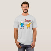 Adventure-tijd | Finn & Jake Fist Bump T-shirt (Voorkant volledig)