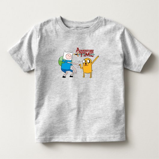 Adventure-tijd | Finn & Jake Fist Bump T-Shirt (Voorkant)