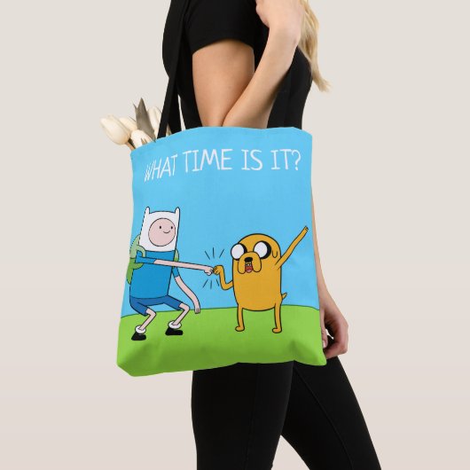 Adventure-tijd | Finn & Jake Fist Bump Tote Bag (Dichtbij)