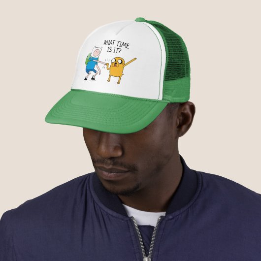 Adventure-tijd | Finn & Jake Fist Bump Trucker Pet (In situ)