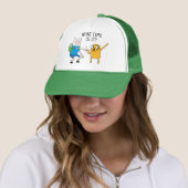 Adventure-tijd | Finn & Jake Fist Bump Trucker Pet (In situ)