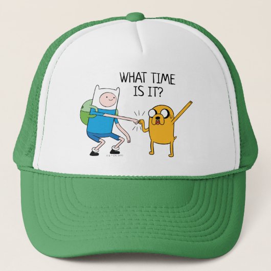 Adventure-tijd | Finn & Jake Fist Bump Trucker Pet (Voorkant)