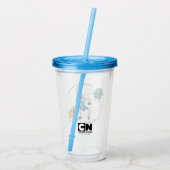 Adventure-tijd | Finn & Jake Play with BMO Acryl Drinkbeker (Achterkant)