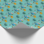 Adventure-tijd | Finn & Jake Play with BMO Cadeaupapier (Hoek)