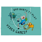 Adventure-tijd | Finn & Jake Play with BMO Groot Cadeauzakje (Achterkant)