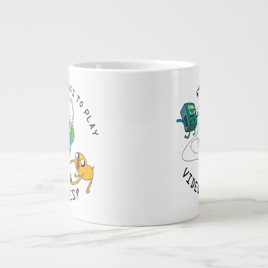 Adventure-tijd | Finn & Jake Play with BMO Grote Koffiekop (Voorkant)