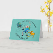 Adventure-tijd | Finn & Jake Play with BMO Kaart (Gele Bloem)