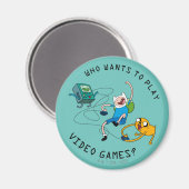 Adventure-tijd | Finn & Jake Play with BMO Magneet (Voorkant / Achterkant)