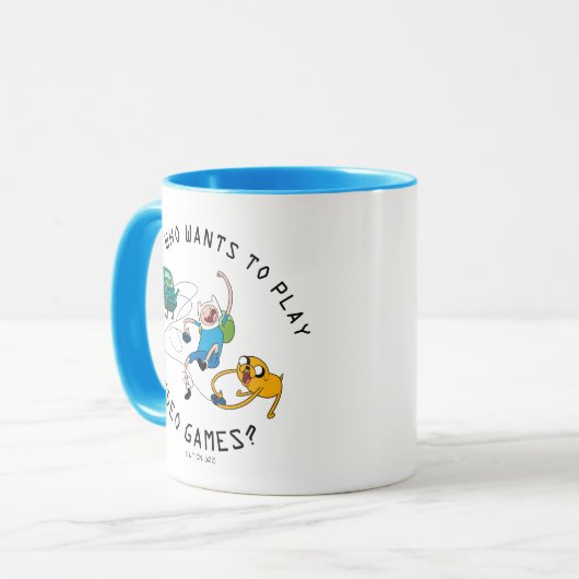 Adventure-tijd | Finn & Jake Play with BMO Mok (Voorkant links)