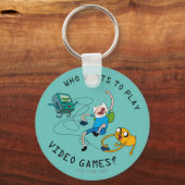 Adventure-tijd | Finn & Jake Play with BMO Sleutelhanger (Voorkant)