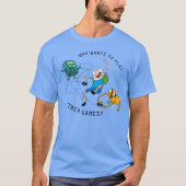Adventure-tijd | Finn & Jake Play with BMO T-Shirt (Voorkant)