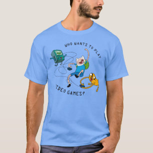 Adventure-tijd Finn & Jake Play with BMO T-Shirt