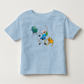 Adventure-tijd | Finn & Jake Play with BMO T-Shirt (Voorkant)