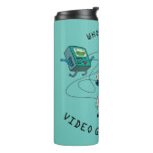 Adventure-tijd | Finn & Jake Play with BMO Thermosbeker (Gedraaid links)