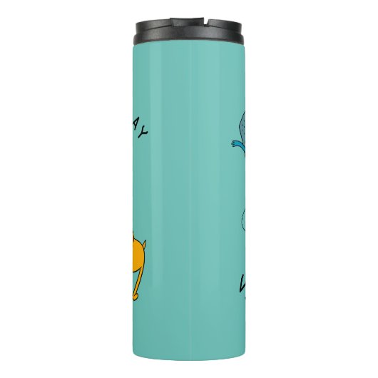 Adventure-tijd | Finn & Jake Play with BMO Thermosbeker (Achterkant)