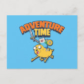 Adventure-tijd | Finn Riding Jake Briefkaart (Voorkant)