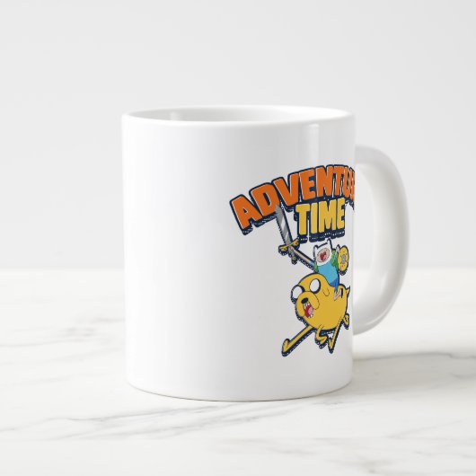 Adventure-tijd | Finn Riding Jake Grote Koffiekop (Voorkant rechts)