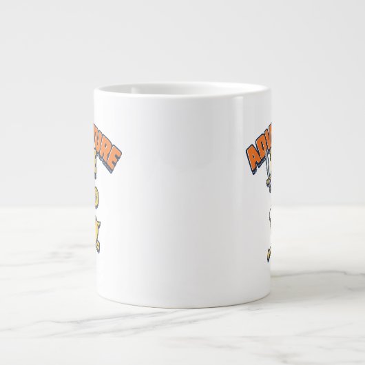 Adventure-tijd | Finn Riding Jake Grote Koffiekop (Voorkant)