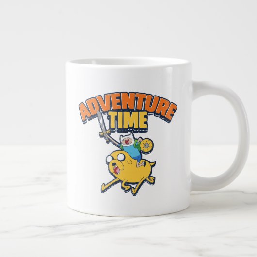 Adventure-tijd | Finn Riding Jake Grote Koffiekop (Rechts)