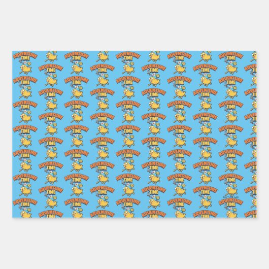 Adventure-tijd | Finn Riding Jake Inpakpapier Vel (Voorkant)