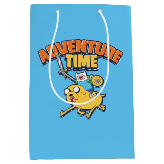 Adventure-tijd | Finn Riding Jake Medium Cadeauzakje (Voorkant)