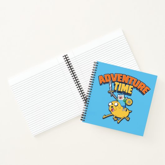 Adventure-tijd | Finn Riding Jake Notitieboek (Binnen)