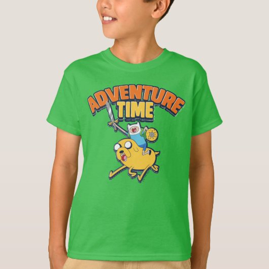 Adventure-tijd | Finn Riding Jake T-shirt (Voorkant)