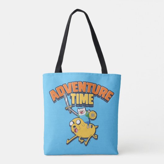 Adventure-tijd | Finn Riding Jake Tote Bag (Achterkant)