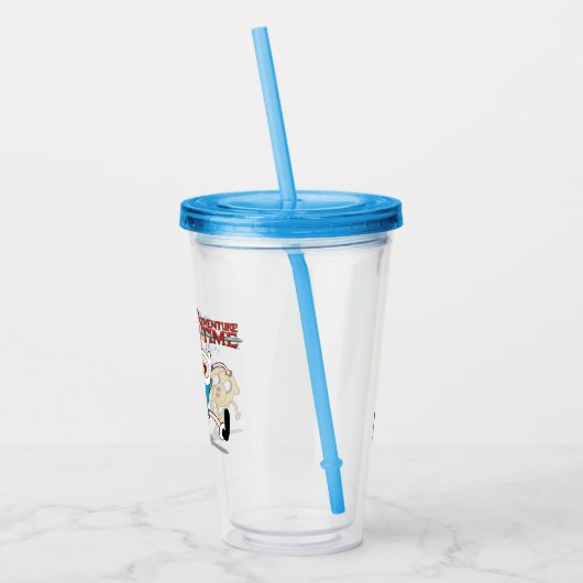 Adventure-tijd | Finn's rugzak, avontuurlijk tandw Acryl Drinkbeker (Links)