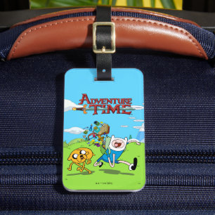 Adventure-tijd Finn's rugzak, avontuurlijk tandw Bagagelabel