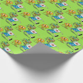 Adventure-tijd | Finn's rugzak, avontuurlijk tandw Cadeaupapier (Hoek)