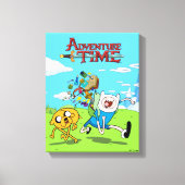 Adventure-tijd | Finn's rugzak, avontuurlijk tandw Canvas Afdruk (Voorkant)