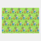 Adventure-tijd | Finn's rugzak, avontuurlijk tandw Inpakpapier Vel (Voorkant 3)