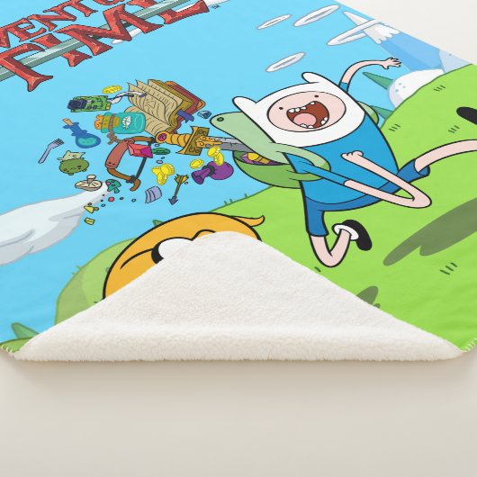 Adventure-tijd | Finn's rugzak, avontuurlijk tandw Sherpa Deken (3/4)