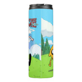 Adventure-tijd | Finn's rugzak, avontuurlijk tandw Thermosbeker (Achterkant)