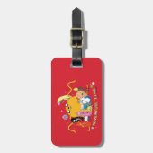 Adventure-tijd | Grafisch grote Jake-groep Bagagelabel (Voorkant verticaal)